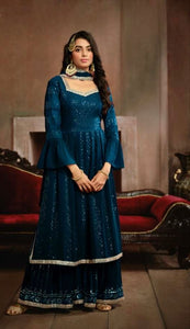 Georgette Sharara Kurta