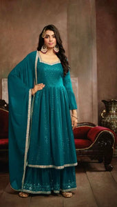 Georgette Sharara Kurta