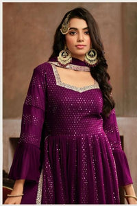 Georgette Sharara Kurta