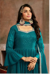 Georgette Sharara Kurta