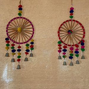 Handmade Ring Wind-chime Set of 2