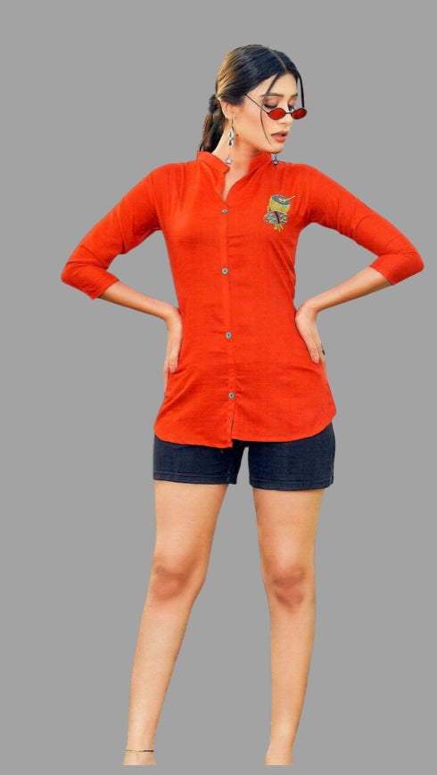 Short Tunic Top (Red)