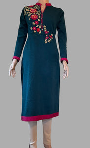 Winter Wear Kurti ( Green)