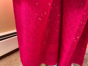 Chikankari Suit with Plazo, Phulkari Dupatta and Jutti