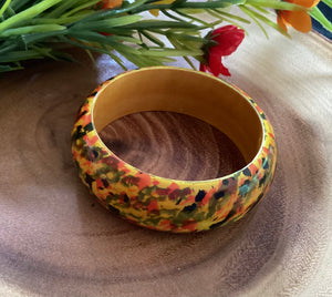 Hand Painted Wooden Bracelet/Kada