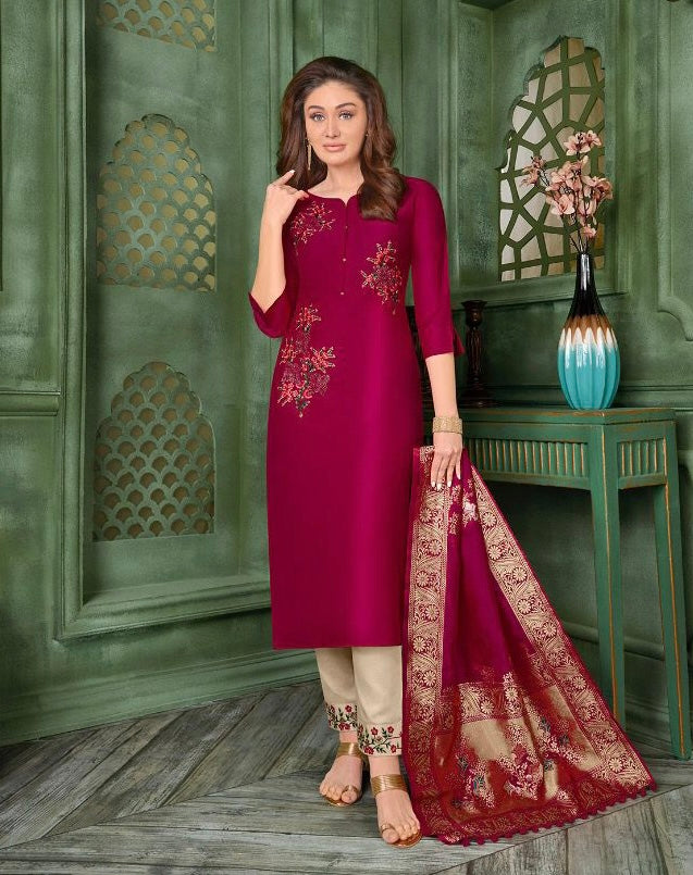 Gorgeous Kurti, Pant with Dupatta