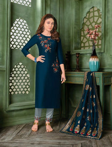 Gorgeous Kurti, Dupatta with Pant