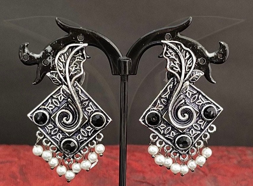 Oxidized Earring