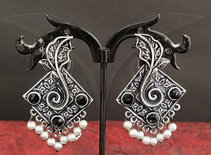 Oxidized Earring