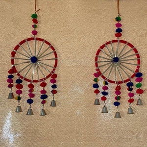 Handmade Ring Wind-chime Set of 2