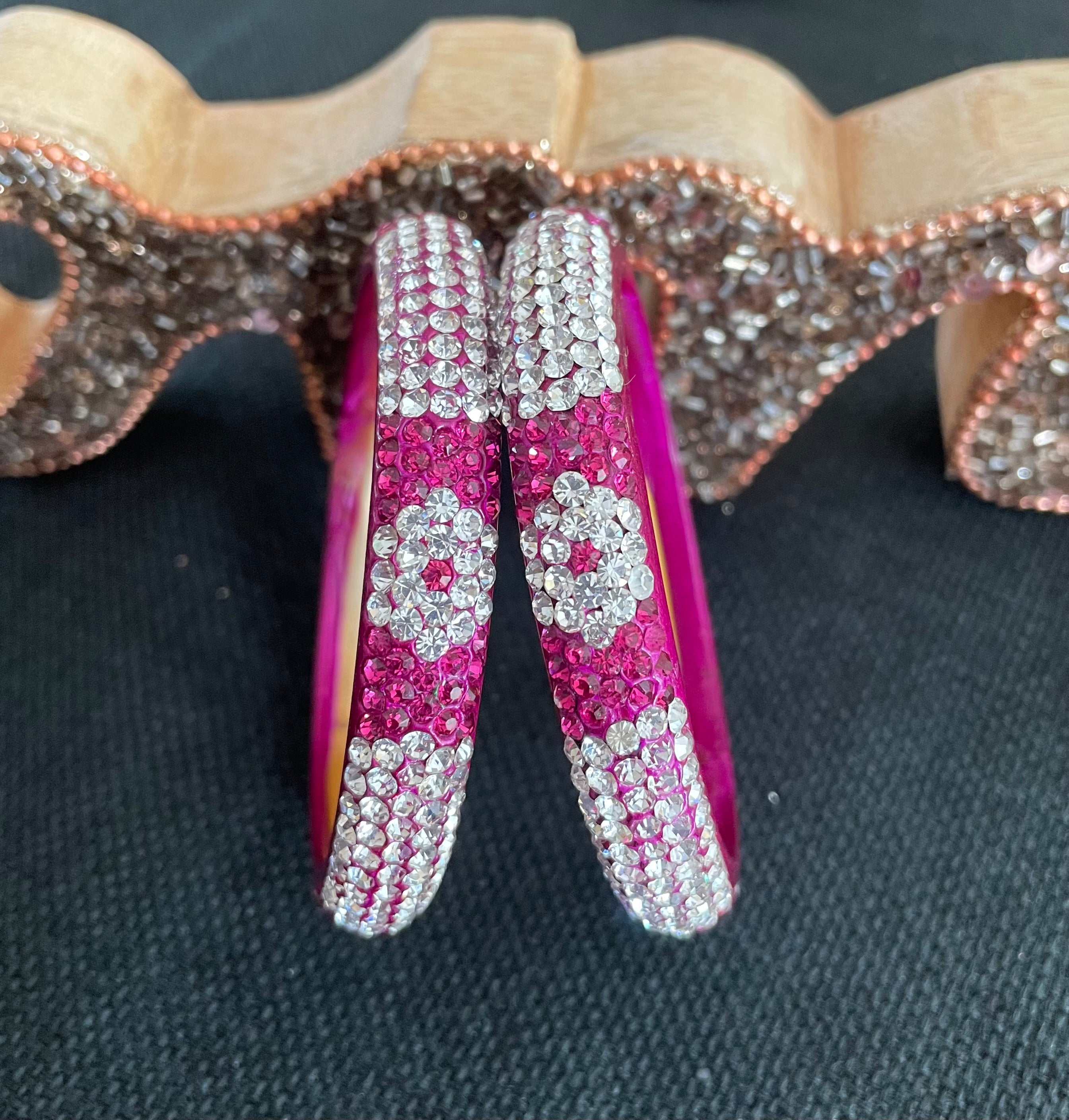 Pink Lakh Kada Set