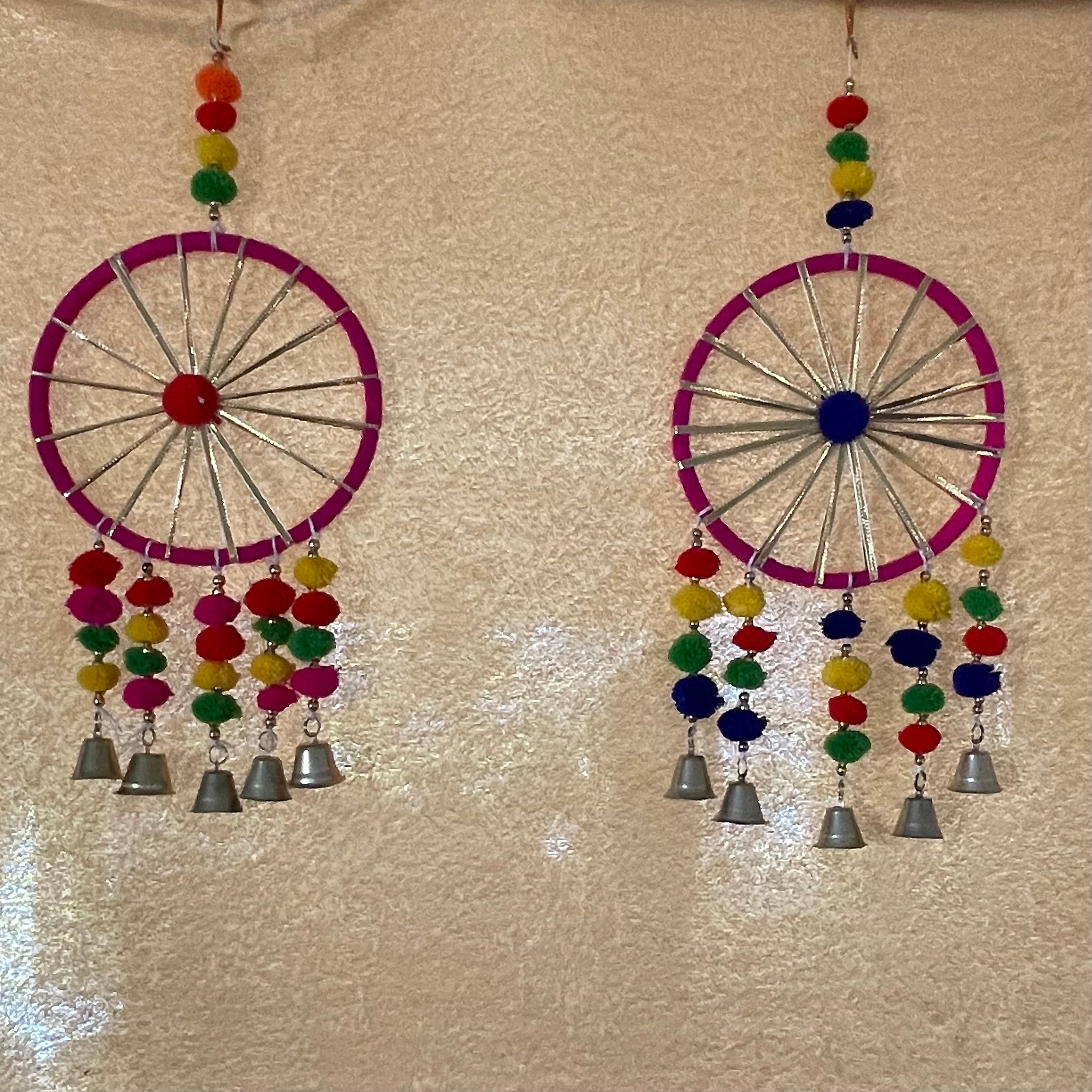 Handmade Ring Wind-chime Set of 2