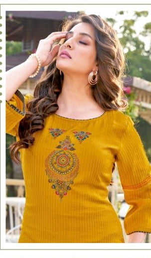 Long Kurti With Bell Sleeves