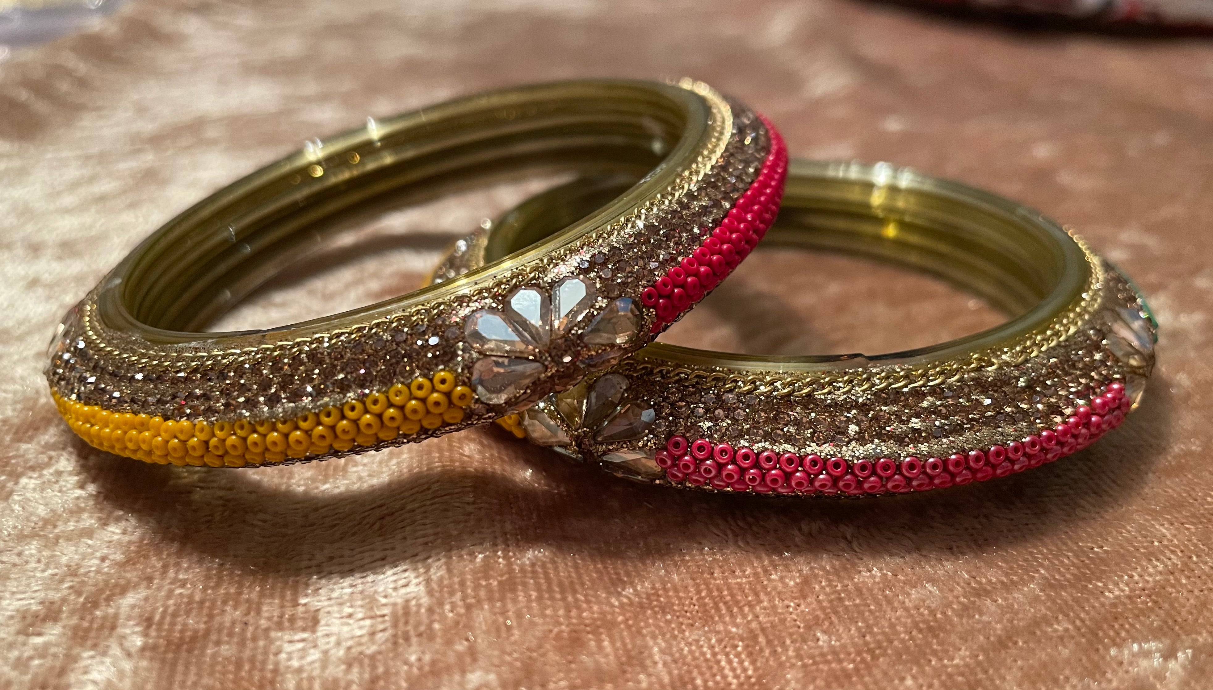 Glass Bangle kangan/ Kada Set of 2