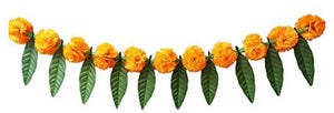 Marigold Flower Bandarwar with Ashok Leaf