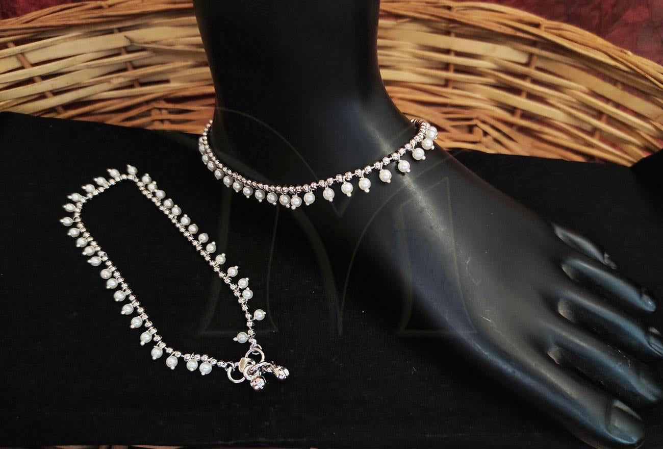 Silver Tone Anklet