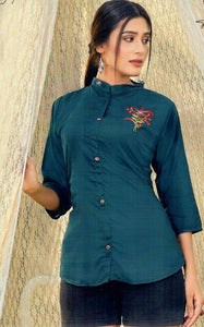 Short Tunic Top ( Peacock)