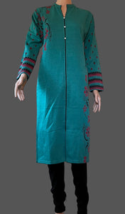 Winter Wear Kurti ( Turquoise)