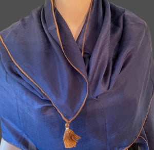 Blue Art Silk Scarfs