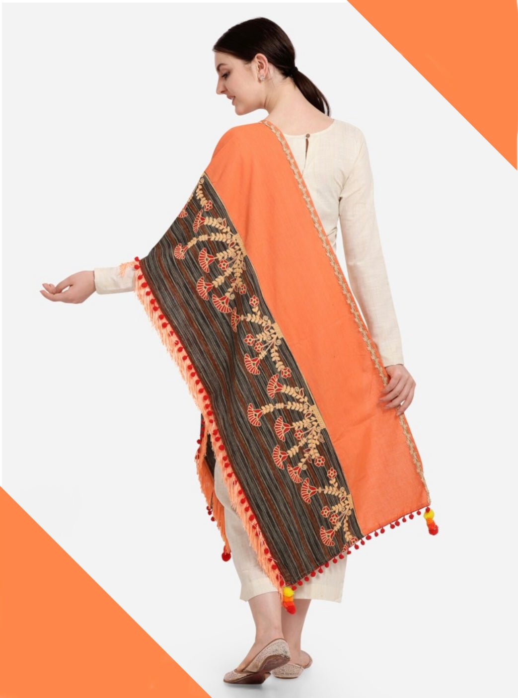 Marigold Dupatta/ Shawl