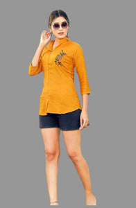 Short Tunic Top (Yellow)