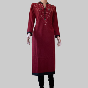 Winter Wear Kurti ( Maroon)