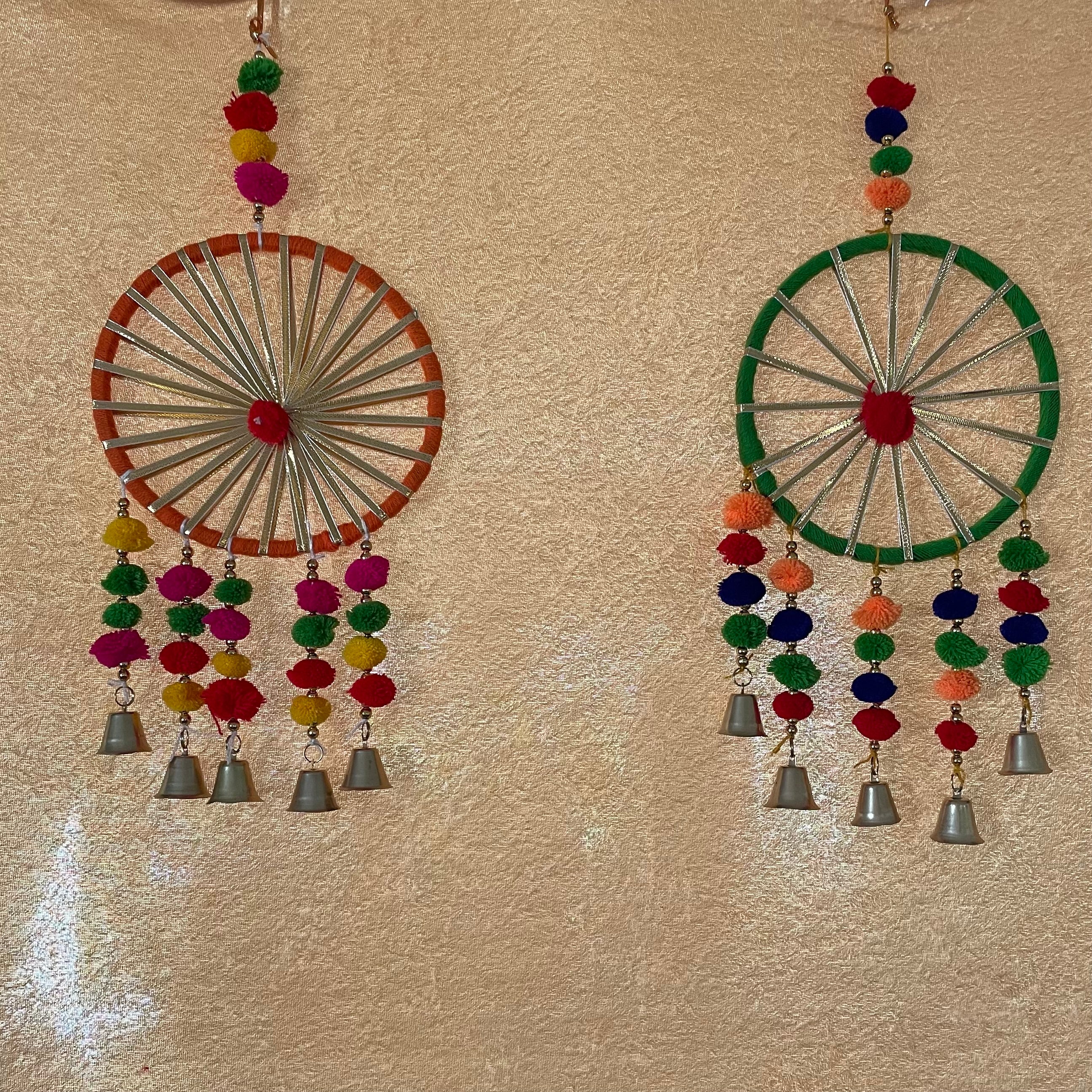 Handmade Ring Wind-chime Set of 2