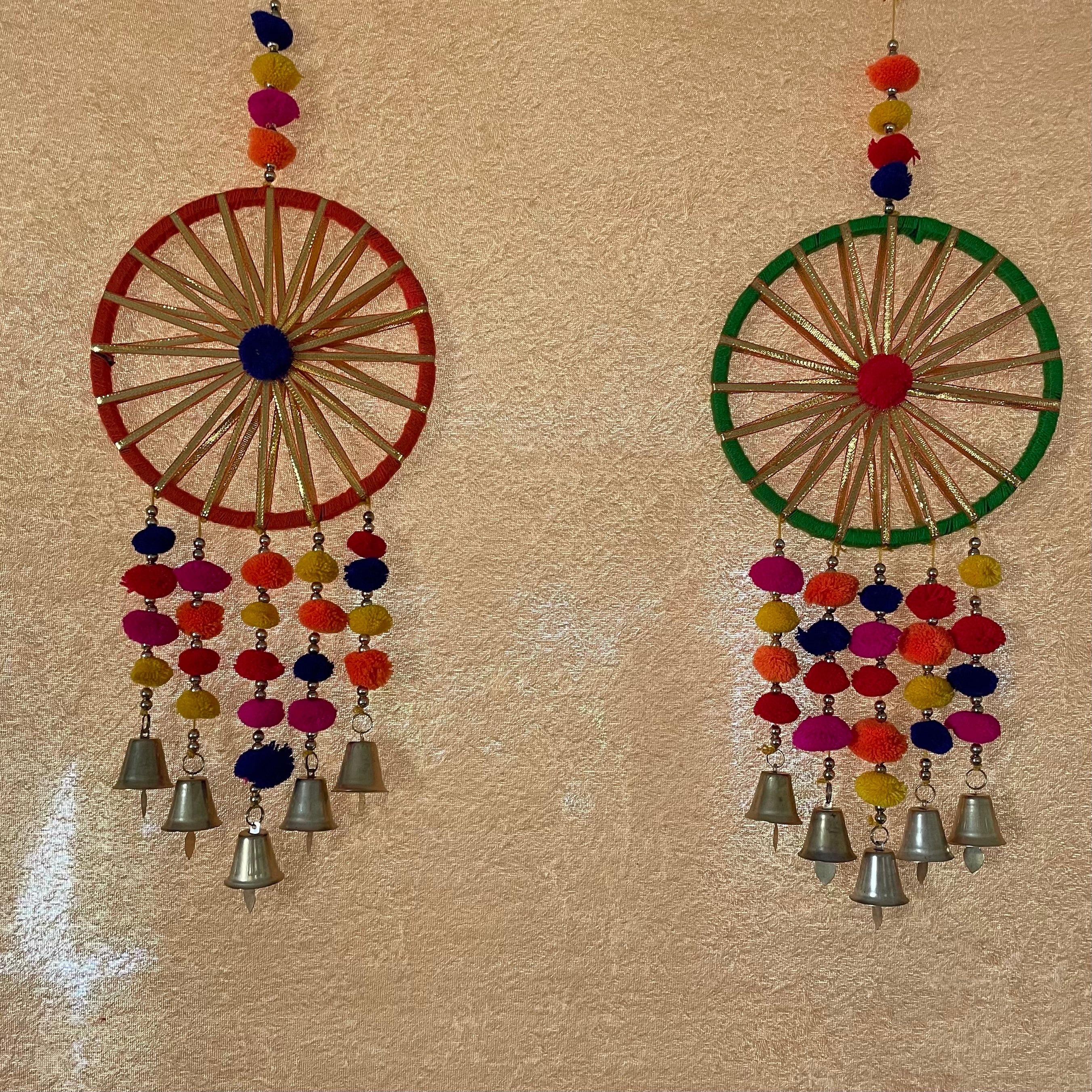 Handmade Ring Wind-chime Set of 2