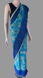 Georgette Saree With Border